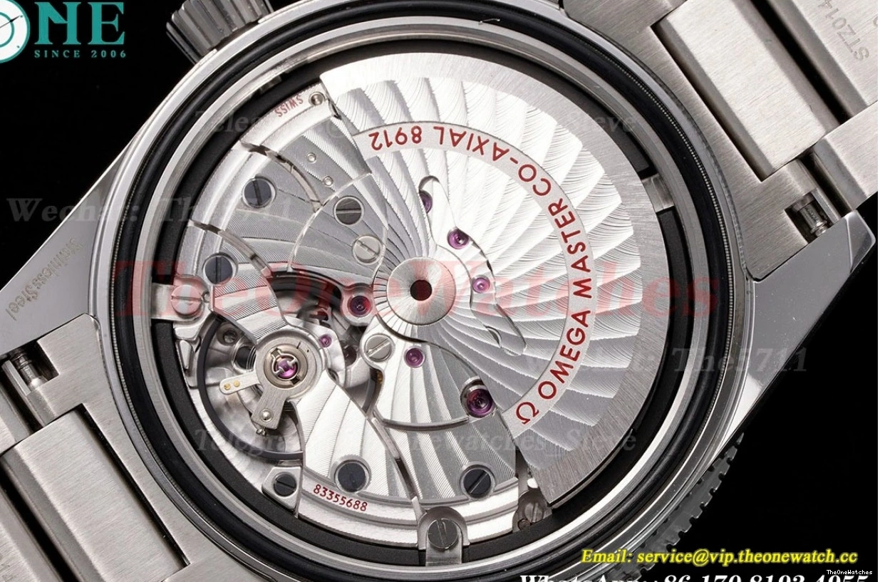 SS A8912 41mm SS 300m Date Dial No Seamaster Black VSF 1228